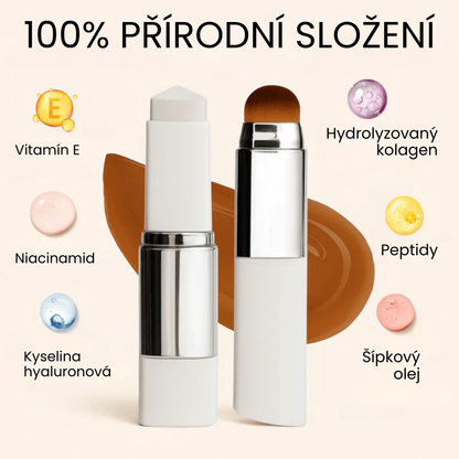 Make-up 2 v 1 s integrovaným štětcem